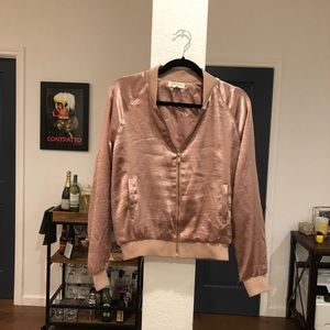 “Tone it Up” Satin Varsity Jacket